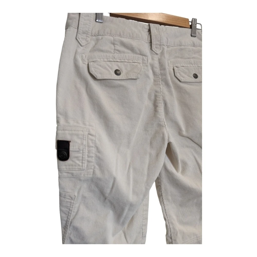 Lauren Ralph Lauren Corduroy Cargo Pants Beige Cream Utility
